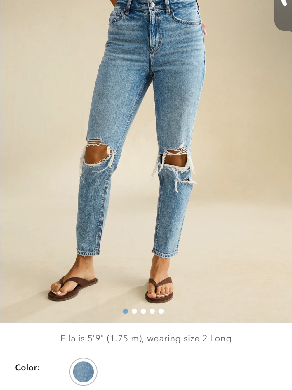 NWT American Eagle Mom Jeans 4 Long